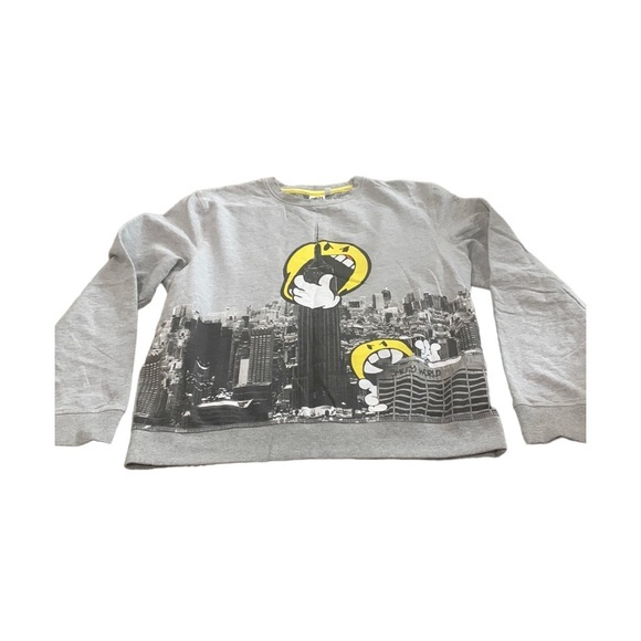 Graphic Sweatshirt Smiley World‎ Gray and Yellow Size XL unisex - Picture 1 of 6
